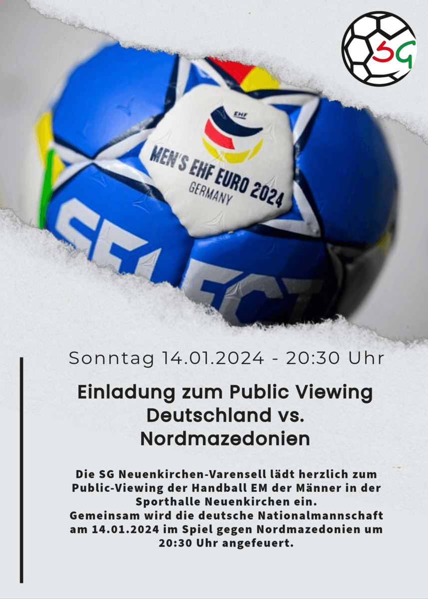 Einladung zum Public Viewing am 14.01.2024 Tus Westfalia Neuenkirchen